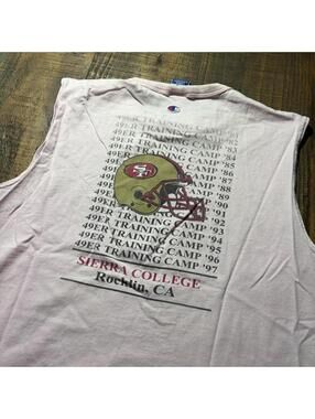 San Francisco 49ers Training Camp 1997 Champion Tank Top Large